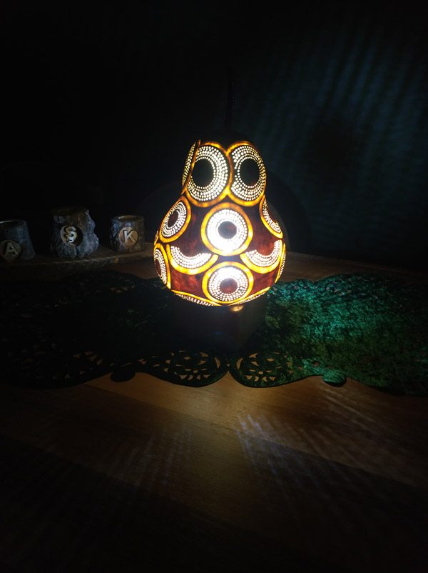 su kabağı ışıklı dekoratif led gece lamba lamba