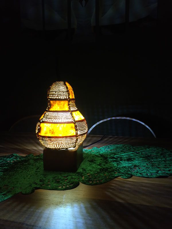 özel tasarım kabaklasanat.com su kabağı lambaları