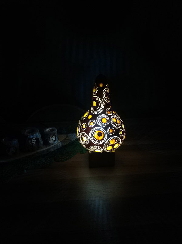 Dekoratif otantik ışıklı gece lambası