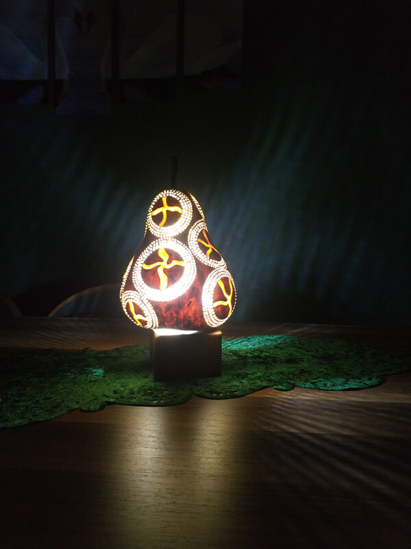 su kabağı dekoratif tasarım gece lambası